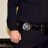 Wisdompro Police Badge Holder, Cowhide Leather Universal Pocket Case with Belt Clip and Hook and Loop Closure