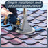 1 Pack Flexible Roofing Pipe Flashing Boot, Round Base EPDM Roof Vent Boot for OD Pipe Size 3/4" - 2-3/4"