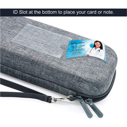 PROHAPI 3M Hard Stethoscope Case, Large Stethoscope Carrying Case with ID Slot, Compatible with Littmann/ADC/Omron/MDF