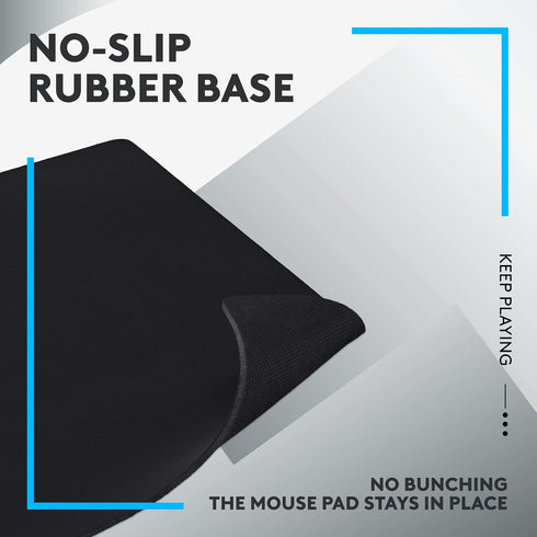 Logitech G 640 Large Cloth Gaming Mouse Pad, Optimized for Gaming Sensors, Moderate Surface Friction, Non-Slip Mouse