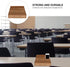 Ciieeo Wooden Desk Organizer, 30 Grid Cell Phone Storage Box for Office and Classroom, Brown