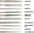 AUEAR Set of 10 Pack Mini Diamond Needle File Set, Barrette Crossing Knife, Jewelers Glass Metal Wood