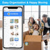 Cute Animal QR Code Labels: Smart Moving Label Pack for Storage & Organization, Track Inventory Stickers