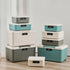 PENCK Lock Box Lockable Storage Bin 4.2 Gallon/16 Liter, Versatile Organizer with Changeable Lock for Home Office School