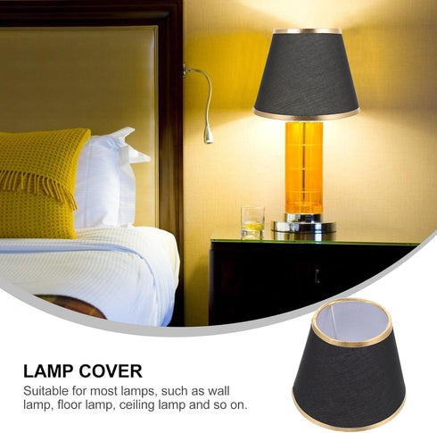 6.29X5.11X3.74 Inch ORFOFE Cloth Lamp Shade Accessory Clip-on Light Cover for Floor Table Wall Lamps Decorative Light