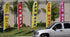 Set 15 Pet Grooming Advertising Feather Banner Swooper Flag with foot Flag Pole Kit and Ground Stake