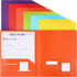 Cholemy 72 Pcs Plastic Folders with 2 Pockets - Heavy Duty File Folders, 11.6 x 9.4 Inch, Fit Letter Size Paper (Bright