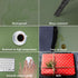 Busnos 47.2" x17" Cute Desk Cover - Mouse Pad, Green Leather Non-Slip Laptop Mat for Desktop