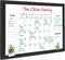 TORASO 18" × 24" Magnetic Dry Erase Calendar Board, Monthly and Weekly Family Planner