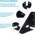 BokWin 4 Pack 85mm 85mm 90 Metal Triangle Corner Shelf BracketsCorner Brace Brackets x Angle Braces for Tables