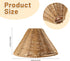 CHGCRAFT Empire Clip-On Chandelier Lamp Shades Cone Natural Rattan Lamp Shades Replacement Clip on Lamp Shade for Floor