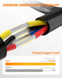 16 4 16 IP68 Lighting(30FT) CONEPY Gauge Wire Conductor Electrical Wire, AWG Tinned Copper Stranded PVC Cable