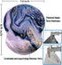 Non Slip Mouse Pad with Wrist Support, Ergonomic Mouse Mat for Office, Computer, Laptop & Mac (Purple Marble-Wrist)