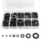 QTEATAK 510 Pcs Black Nylon Flat Washer Assortment Kit for Electrical Connections on Household & Commercial Appliances