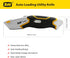 XW Auto Loading Utility Knife with 3-Position Retractable Box Cutter and 5 Pre-loaded Blades, Bonus 10 Blades