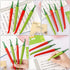 Operitacx 60 pcs Adorable Vegetable Cartoon Sign Pens, Pepper Chili Modeling, Home Portable Prize Writing Inks