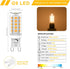 G9 Bulb Dimmable 4W, 40W 3000K 120V G9 Bulbs, 360 Pack 10 YUIIP LED Halogen Equivalent, Warm White AC Bi Pin Base Light