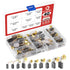 40PCS Electric Motor Carbon Brushes Replacement Tool Set, 10 Different Sizes Graphite Carbon Brush for Motor Repair