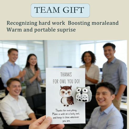 EYRBVX 25 Sets Employee Appreciation Gifts Bulk Animal Pun Note Cards For Team Staff Thank You Gift For Coworkers