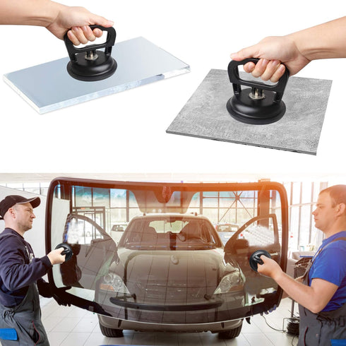 FCHO 2Pack) Glass Suction Cup Heavy Duty Aluminum Vacuum Plate Puller Handle Holder Hooks Duty Galss Lifting/Tile