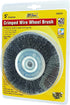 IVY Classic 5-Inch x 5/8 - 1/2-Inch Arbor Carbon Steel Crimped Bench Wire Wheel, 0.012-Inch Coarse