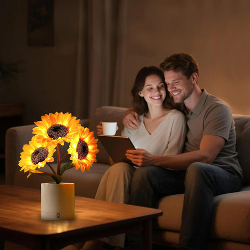Sunflower Flower Lamp Gifts for Birthday Christmas Valentines Mothers Day Gifts for Women Mom Grandma Girlfriend Friend