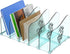 Adjustable Rose File Organizer for Desk, Vertical File Folder Holders for Magazines,