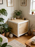 Huanyuedouer Set 4 3CM/1.18inch of Unpainted Bun Feet Solid Wood for Furniture Unfinished Solid Hardwood Round Ottoman