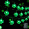 WATERGLIDE St. Patricks Day Shamrocks Lights, 50 LED Outdoor Decorative String Lights, Battery Operated
