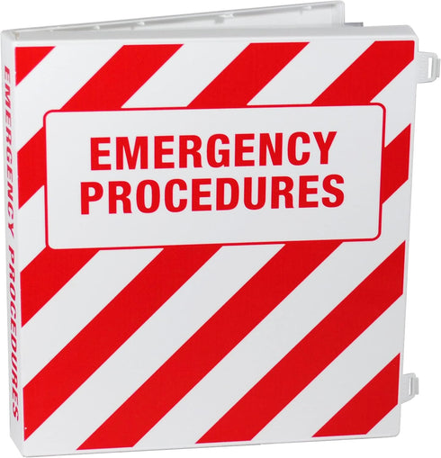 UniKeep Emergency Procedures Binder, 1.5 Inch Spine with Metal D-Rings for Document Organization