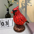 Generic Bird Desk Lamp, La-mp Stained Glass, Resin Cardinalis Night Light Christmas Decorations, for Tabletop Desktop