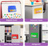 EAMAY Magnetic Marker Pen Holder, Whiteboard or Fridge Storage Organizer, Magnetic Storage Pockets, Set of 4
