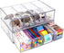 Desk Organizer with 8 Drawers, FODIENS 2 Packs Stackable Desktop Storage Box for Stationery Marker Pens