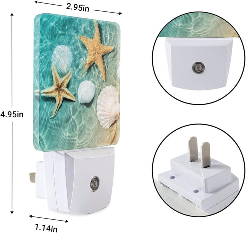 Night Light Plug-in Dusk to Dawn Smart Sensor White Led Nightlight for Bedroom Bathroom Kitchen Hallway Stairs Energy