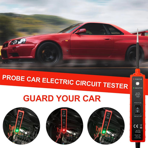 WOONEKY Automotive Circuit Tester Electrical System Diagnostic Tool with Positive Negative Clips Continuity and Light