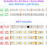 4-PIN 40-Keys 5V/12V/24V 5050 3528 RGBZONE Bluetooth RGB LED Controller, Smart Music LED Strip Lights Controller, IR