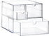 Prsildan Acrylic Drawer Makeup Organizer with 4 Drawers, Set of 2 Office