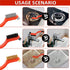 IEGREMAR 3pcs Set 7 Inches (3pcs) Wire Brushes for Cleaning Rust, Upgrade Wire Brush - Brass/Stainless Steel/Nylon