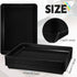 Maitys 15 Pcs Flat Plastic Trays, 16.1 x 11.8'' Stackable Classroom Bins for Office Home Organizer Supplies