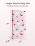 Zreal Cute Server Book for Waitress, Waiter Book with Zipper and Magnetic Pocket, Cherry & Bow Print Serving Book