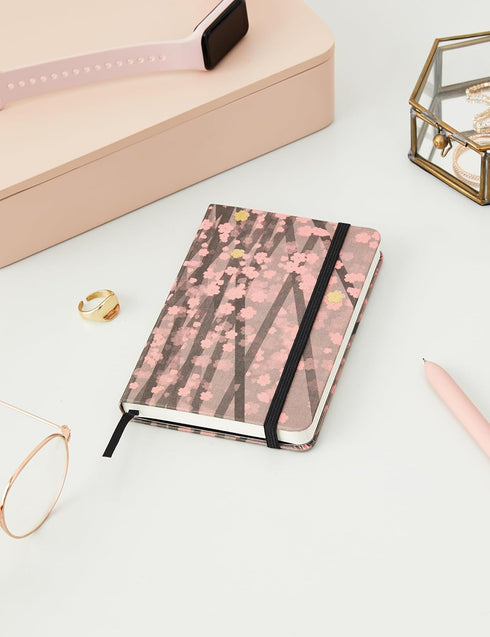 Moleskine Limited Edition Sakura Notebook, Hard Cover, Pocket (3.5" x 5.5"), Floral, Ruled/Lined, 176 Pages