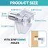 Oimyalsi 30 Pack 5mm (3/16'') Closet, Clear Shelf Pegs Shelf Pins with Extended Steel Inserts Transparent Support Pegs