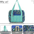 DIWI Large Quilted Bible Cover 10 X 7 X 2.75 Inches Blue Tote Good Book Case (L, C2 Morning Glory)