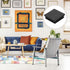 4 50mm/1.97" uxcell Pcs Square Plastic Plugs with Furniture Felt Pad, Tubing End Caps Furniture Leg Inserts for Metal