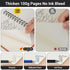 EUSOAR Spiral Journal Notebooks - 12 Pack A5 160 Pages, Tear-off College Ruled Paper, Thick Hardcover, Assorted Colors