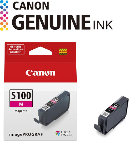 Canon PFI-5100 PRO-310 Genuine Magenta Ink Tank, Compatible with ImagePROGRAF Printers