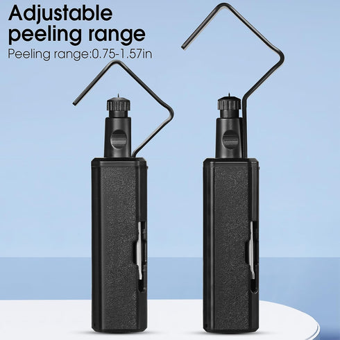 A-1940 Circular Optical Cable Stripping Knife for 19-40mm Cable, Vertical & Horizontal with 1 Spare Blade for Cable