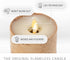 1.4" 2", Pack 2, Luminara Flameless LED Tea Light Candle, x of Birch, Pearl Ivory, Real Flame, Battery Operated