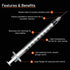 1ml Syringe with Needle, 1cc 30G 1/2 Inch, Individually Wrapped, Pack of 100