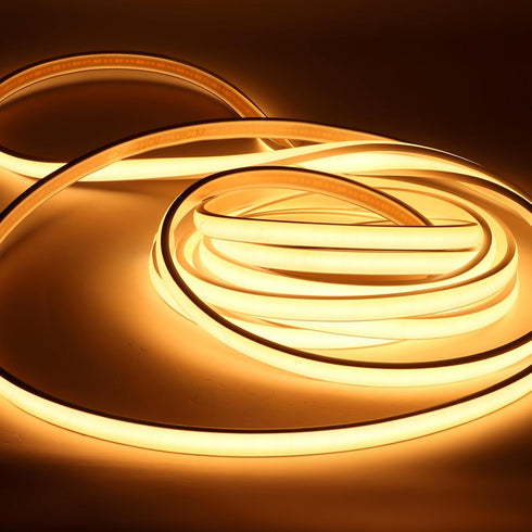pcningled 110V COB LED Strip Outdoor LED Strip Lights Waterproof IP67 3000K Warm